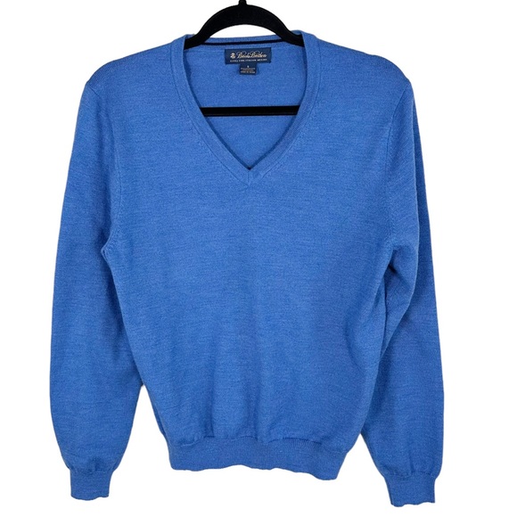 Brooks Brothers Other - Brooks Brothers Blue Wool V-Neck Sweater